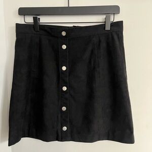 H&M Black A-line Mini Skirt